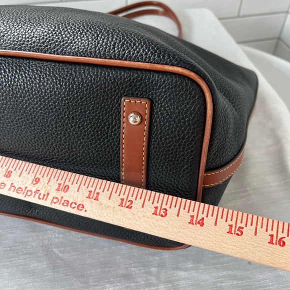 Dooney & Bourke Black and Tan Pebble Tote - Picture 12 of 16